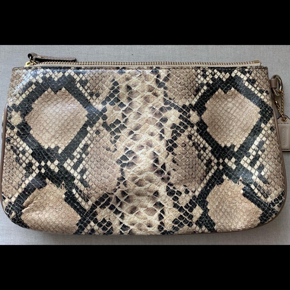 Coach Python Embossed Clutch - image 2